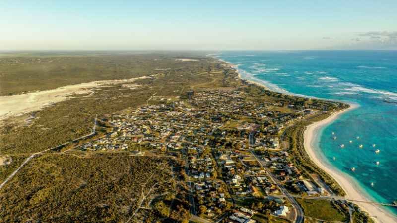 Aerial View of Lancelin WA, 800x450